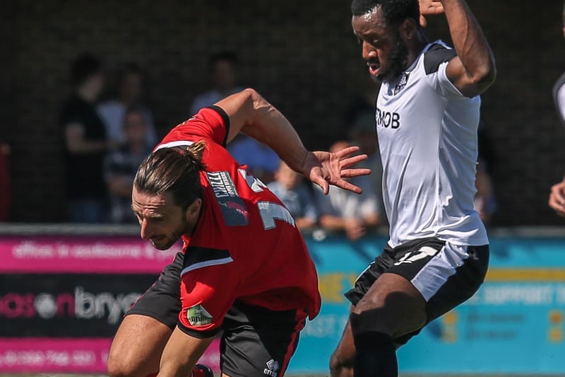 It was a losing end to Sergio Torres' time at Eastbourne Borough as the Sports lost 5-0 at home to Hampton and Richmond / Pictures: Andy Pelling