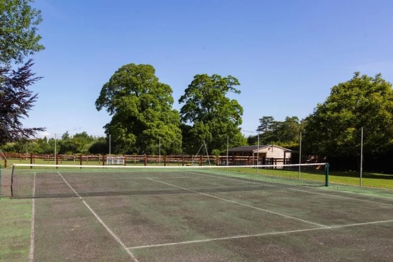 The home tennis court