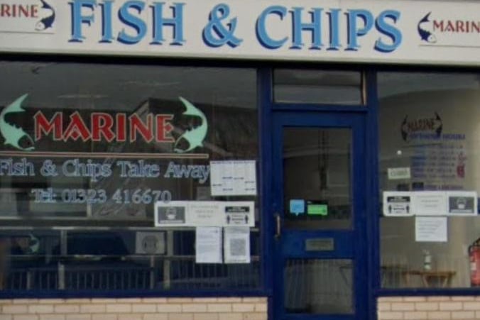 Marine Fish and Chips, Framfield Way, Eastbourne has 4.6 stars from 135 reviews on Google. Photo: Google
