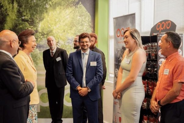Her Royal Highness The Princess Royal visited OPRO to discuss ground-breaking work in the field of sports protection