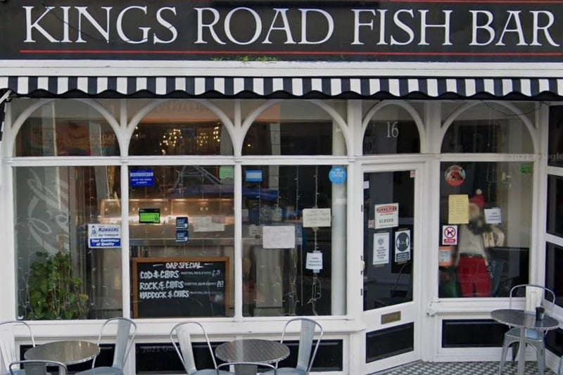 Kings Road Fish Bar in Kings Road, St Leonards has 4.7 stars from 161 reviews on Google. Photo: Google