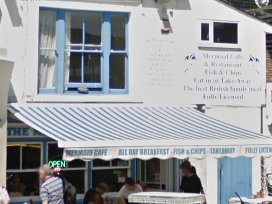 Mermaid Fish and Chips restaurant in Rock-a-Nore Road, Hastings has 4.5 stars from 405 reviews. Photo: Google