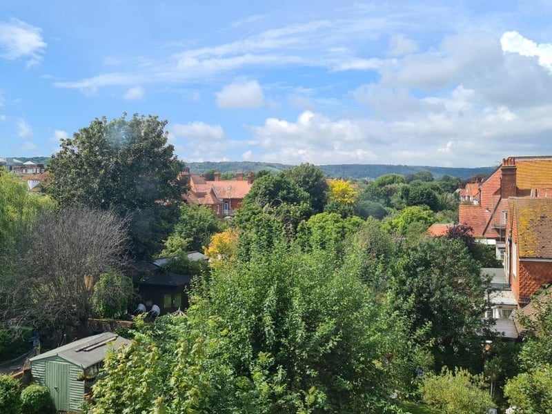 The view from the Old Orchard Road semi-detached house SUS-210817-142830001