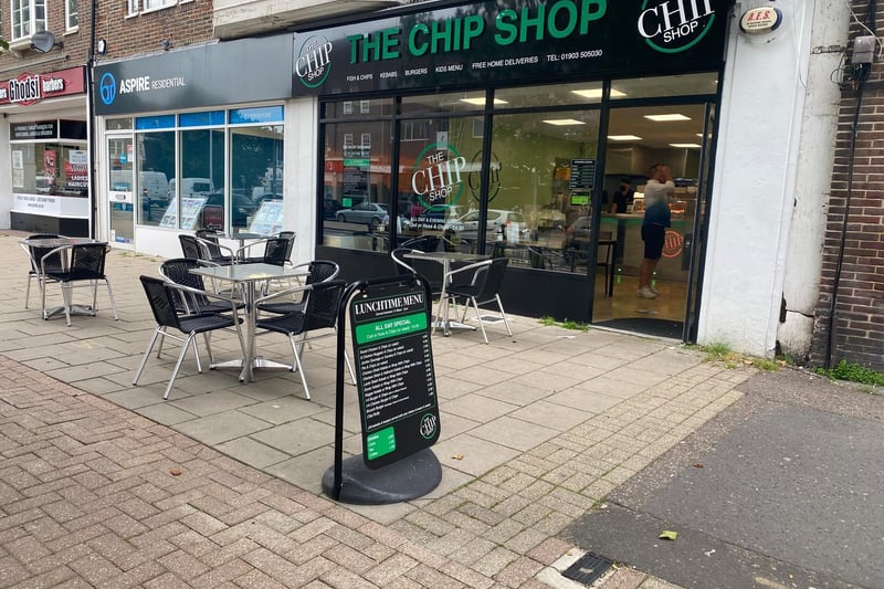 The Chip Shop in Goring Road, Worthing has five out of five stars from 13 reviews on Google. Photo: Google