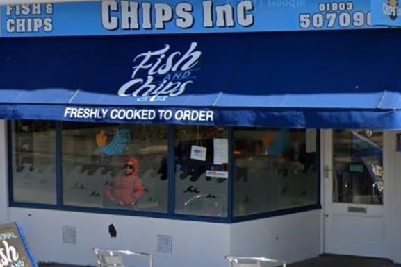 Chips Inc in Aldsworth Avenue, Goring-by-Sea has 4.6 stars from 89 reviews on Google. Photo: Google