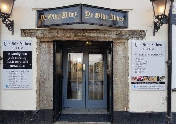 Ye Olde Abbey, East Street, Crowland: "Lovely setting, welcoming staff, great atmosphere and good food."