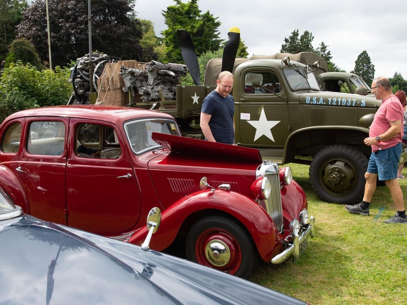 Classic cars and vehicles were on show