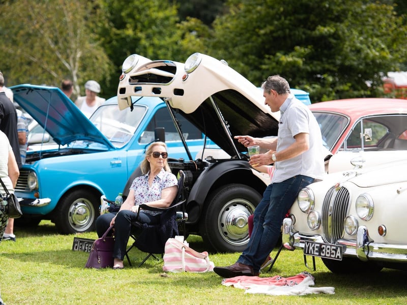 Classic cars and vehicles were on show
