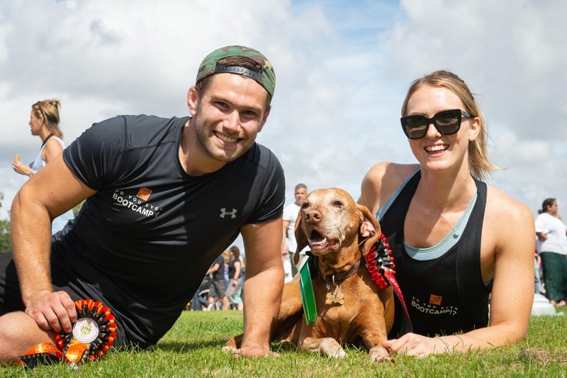 The Best in Show dog was Frank, a Hungarian Vizsla with owners Emma Gazeley and George Hayes (from Do You even Bootcamp!?)