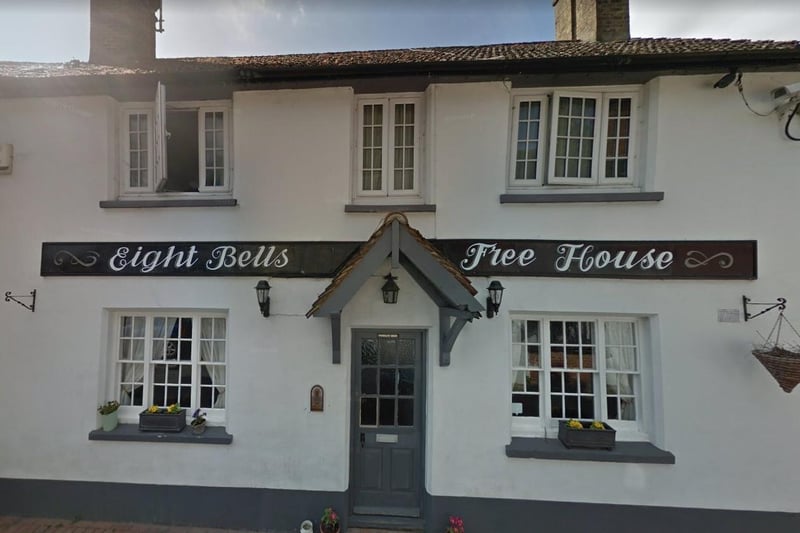 The Eight Bells in The Street, Bolney, has an average rating of 4.5 from 325 Google reviews. It is an intimate and warm village pub that boasts both classic and modern food with wine and ales. There are three rooms for bed and breakfast customers. Picture: Google Street View.