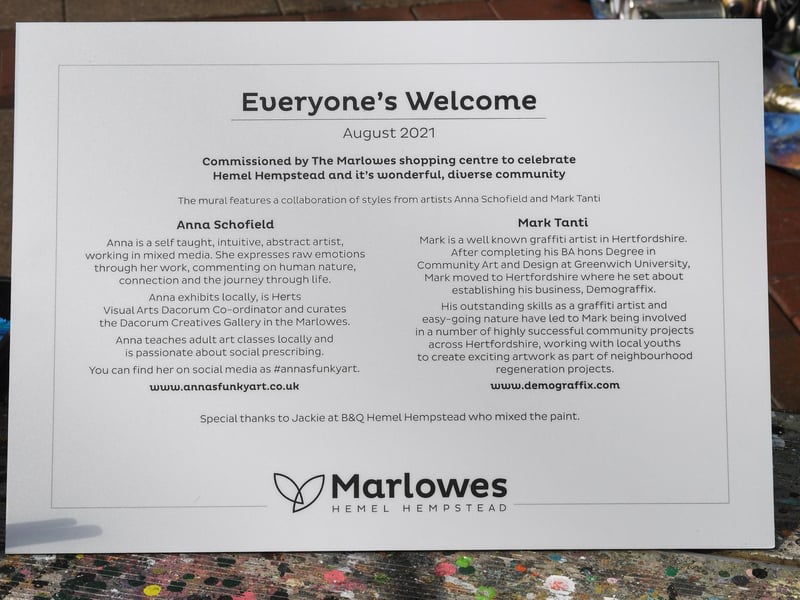 Everyone's Welcome sign