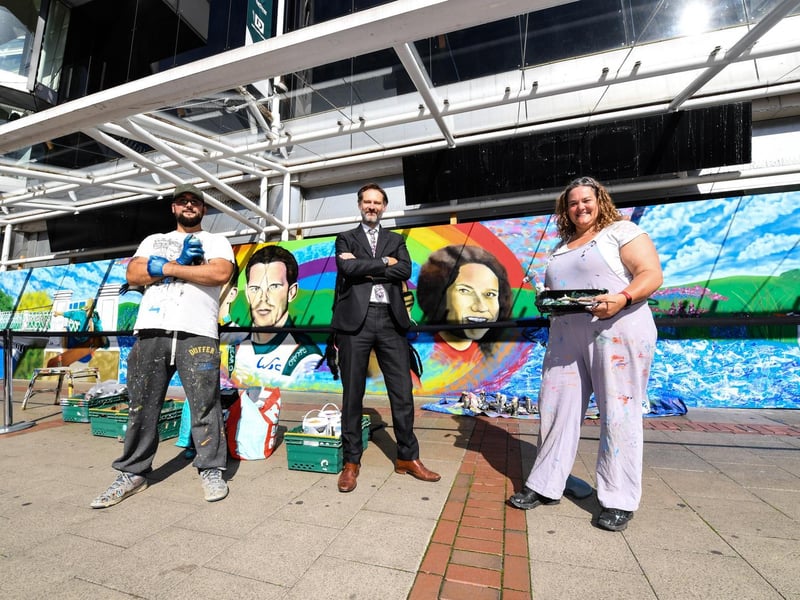 The mural aims to celebrate Hemel Hempstead and it’s wonderful, diverse community