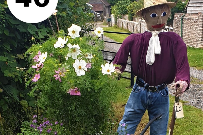 Chiddingly Scarecrow Trail. 2021. Gardener and friends! by Sue Barter SUS-210819-090450001