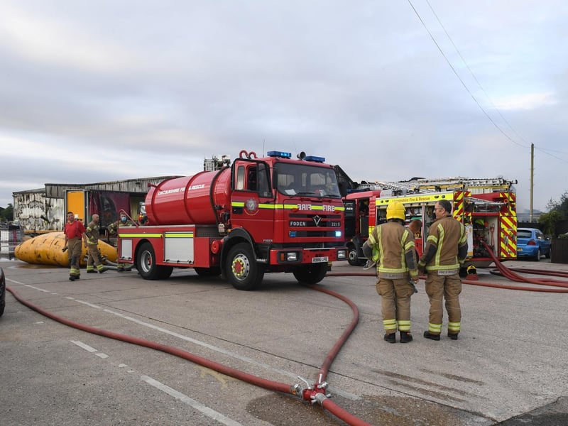 Seven fire crews were at the scene.