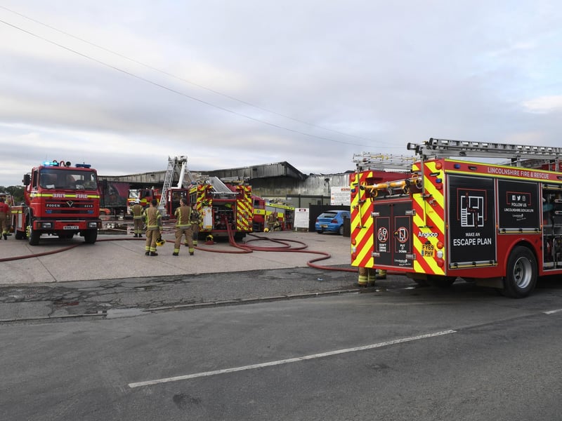 Seven fire crews attended from across the county.