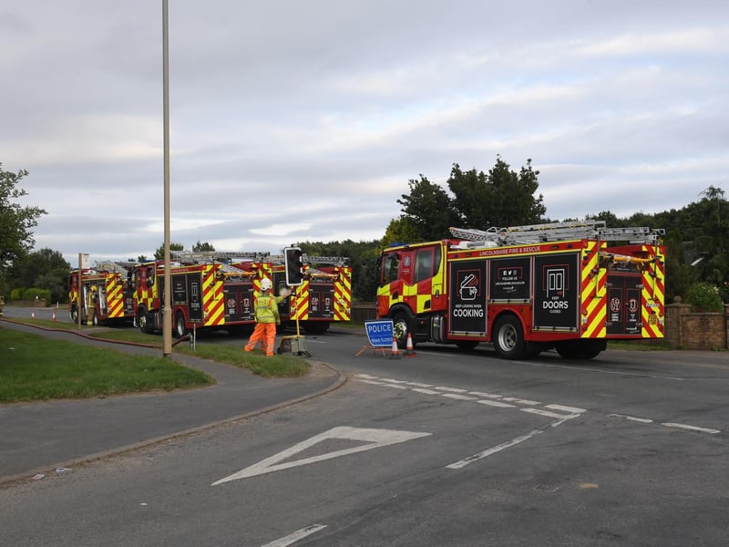 Fire crews remained at the scene for some time.