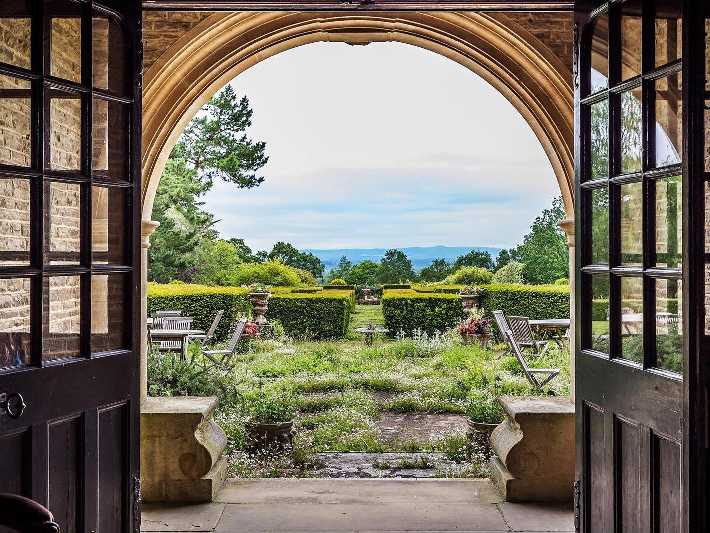 The property offers exquisite views of the South Downs