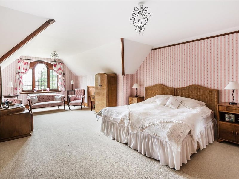 The property has a master bedroom, six further bedrooms and a three bedroom guest apartment