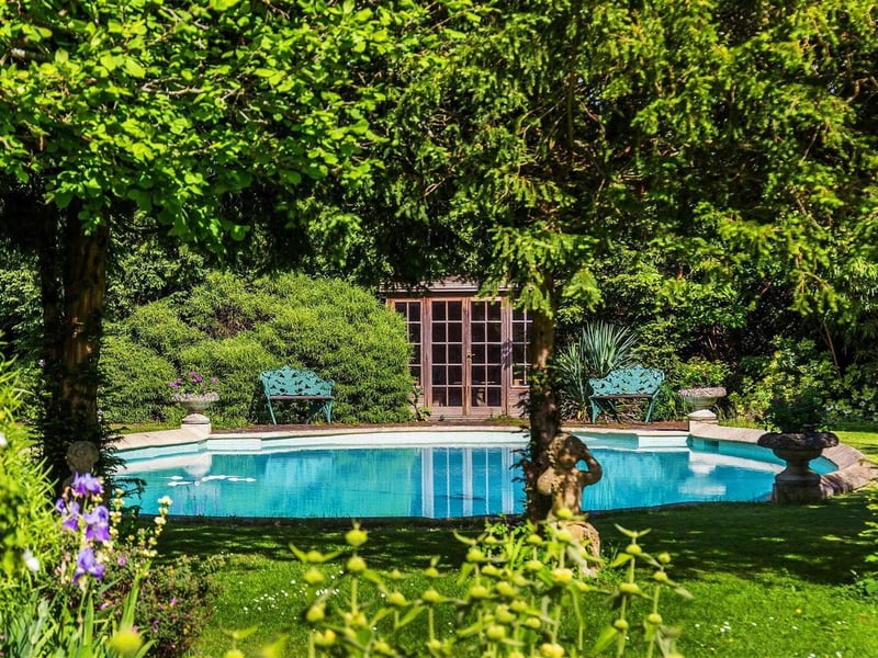 The property has a swimming pool