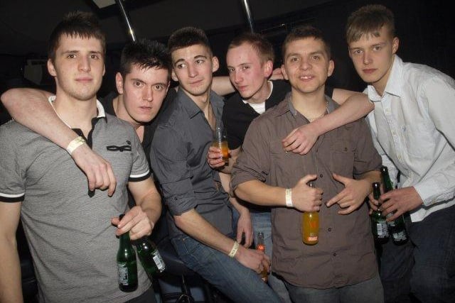 Lads on a night out in 2010