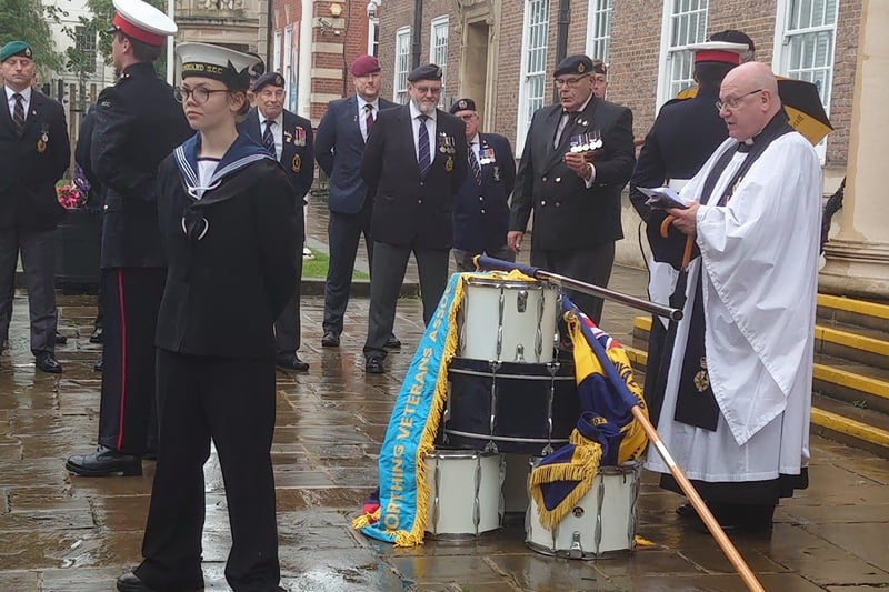 Armed forces veterans Worthing Town Hall on Sunday, August 8, for a memorial service and dedication of a new standard, kindly donated by Mrs Helen Hall. Pictures are by Jill Marshall and not available to purchase.