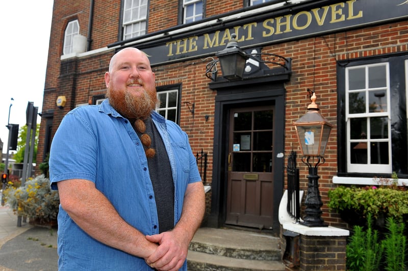 Sam Clayton, Landlord of The Malt Shovel Horsham, which is rated 4.5/5 Pic Steve Robards SR2007063 SUS-200607-172219001