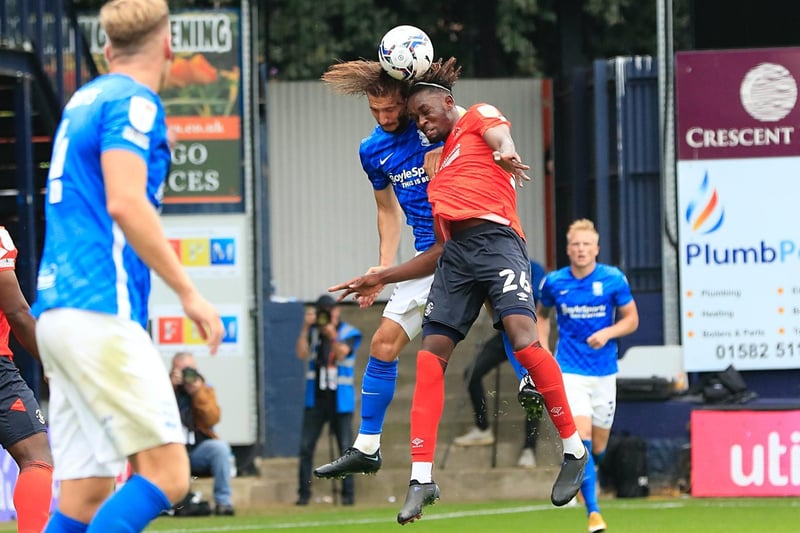 After looking a real menace in midweek, it wasn’t the case this time, with his and Luton’s threat snuffed out by the Blues defence. Couldn’t quite rise high enough to head in Cornick’s cross and unable to divert Bree’s low ball in either.