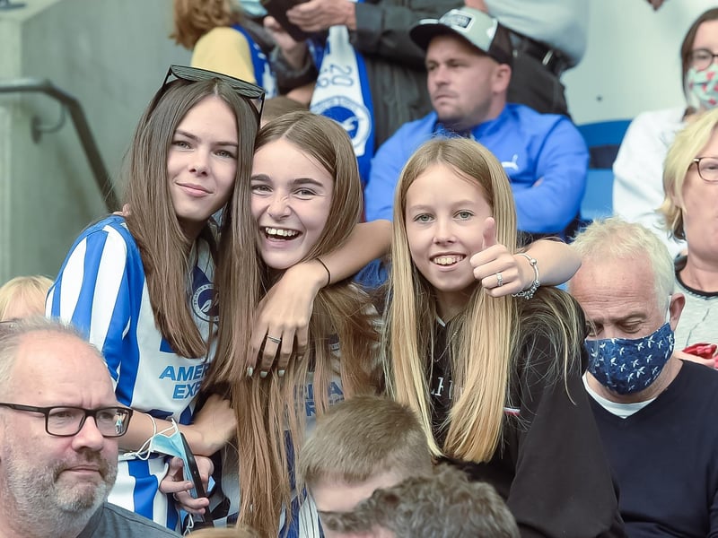 Brighton fans were in good voice at the Amex Stadium against Watford: Picture Phil Westlake.
