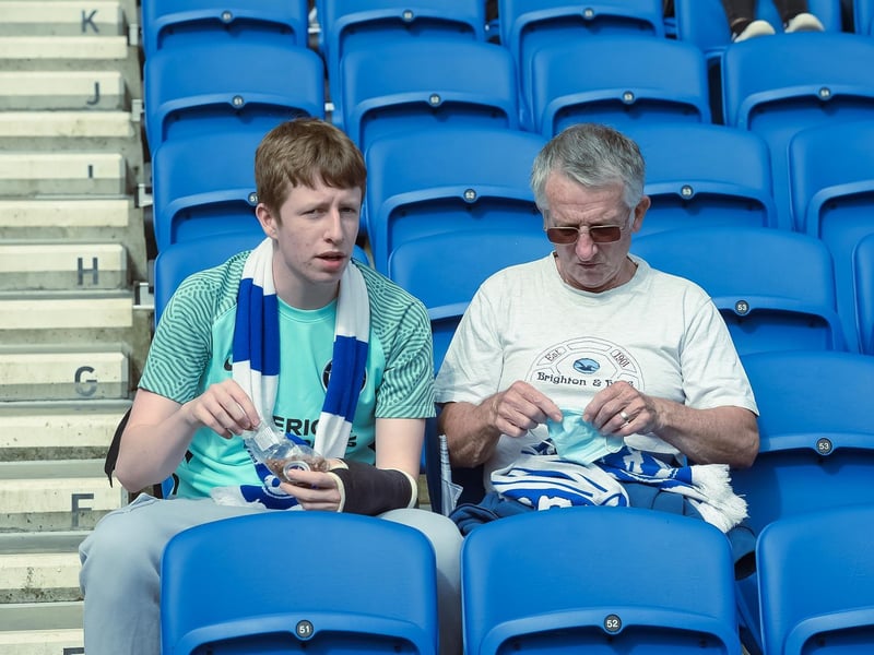 Brighton fans were in good voice at the Amex Stadium against Watford: Picture Phil Westlake.