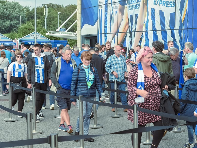 Brighton fans were in good voice at the Amex Stadium against Watford: Picture Phil Westlake.