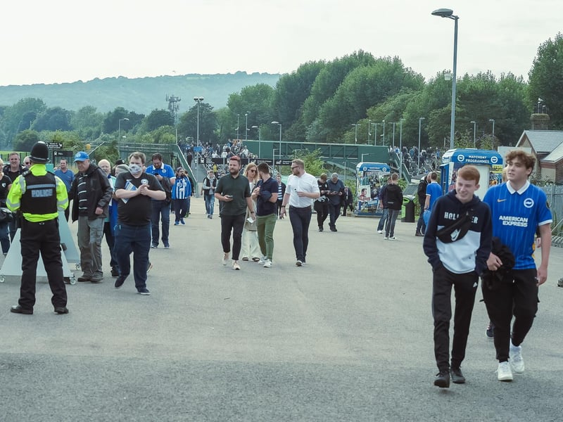 Brighton fans were in good voice at the Amex Stadium against Watford: Picture Phil Westlake.