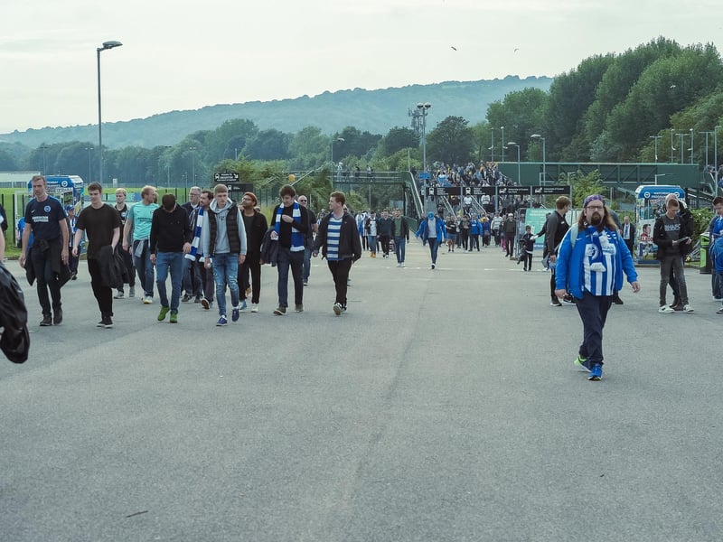 Brighton fans were in good voice at the Amex Stadium against Watford: Picture Phil Westlake.