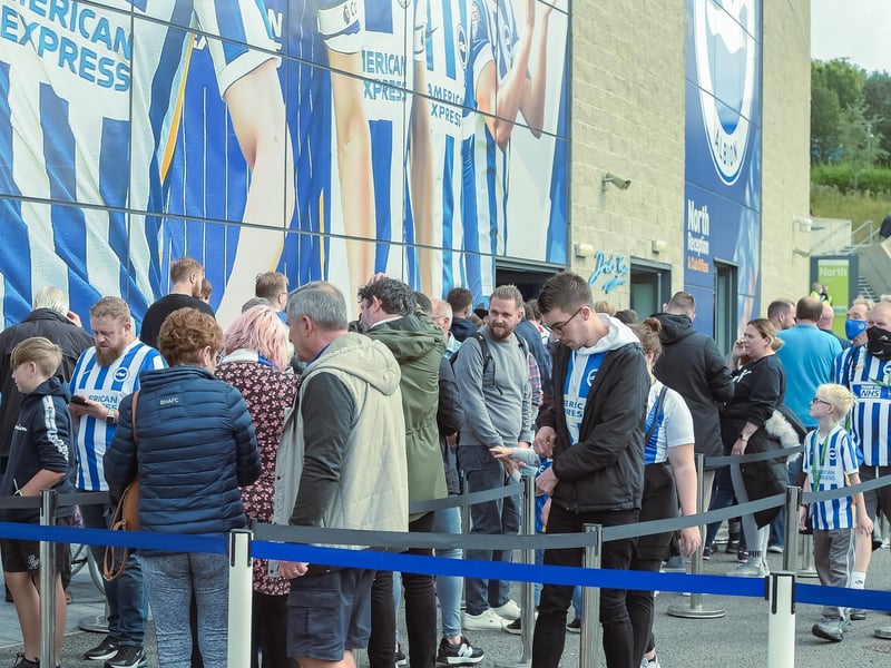 Brighton fans were in good voice at the Amex Stadium against Watford: Picture Phil Westlake.