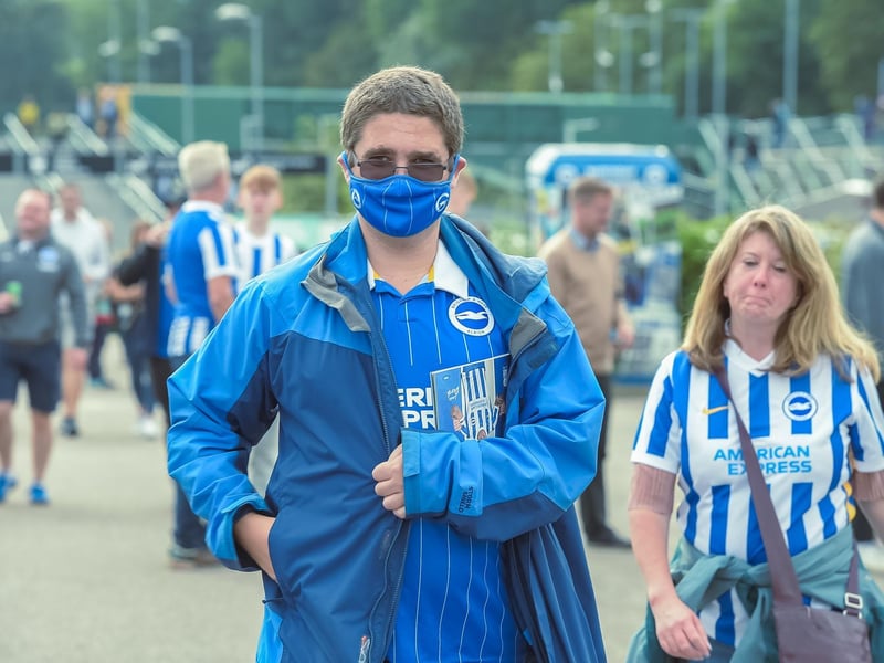 Brighton fans were in good voice at the Amex Stadium against Watford: Picture Phil Westlake.