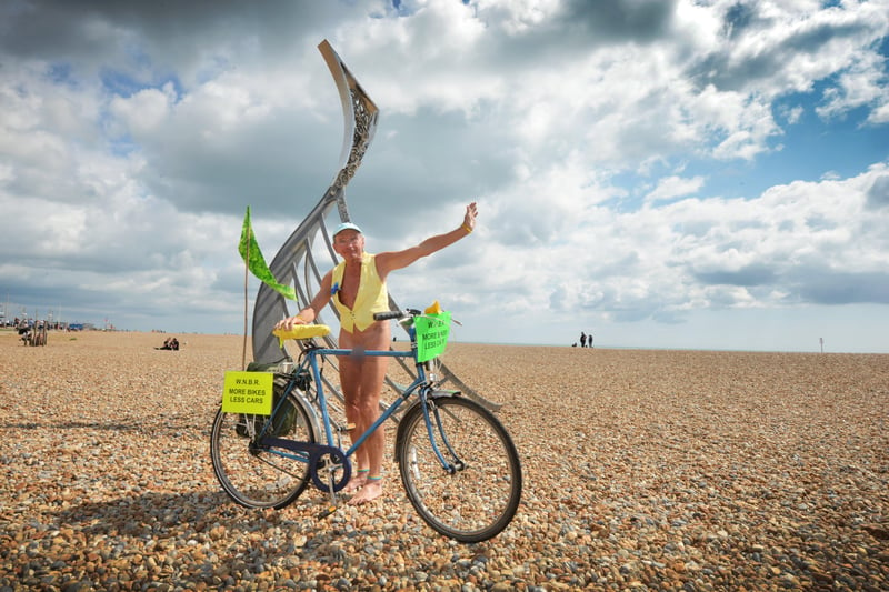 World Naked Bike Ride in Hastings 22/8/21 SUS-210822-145343001