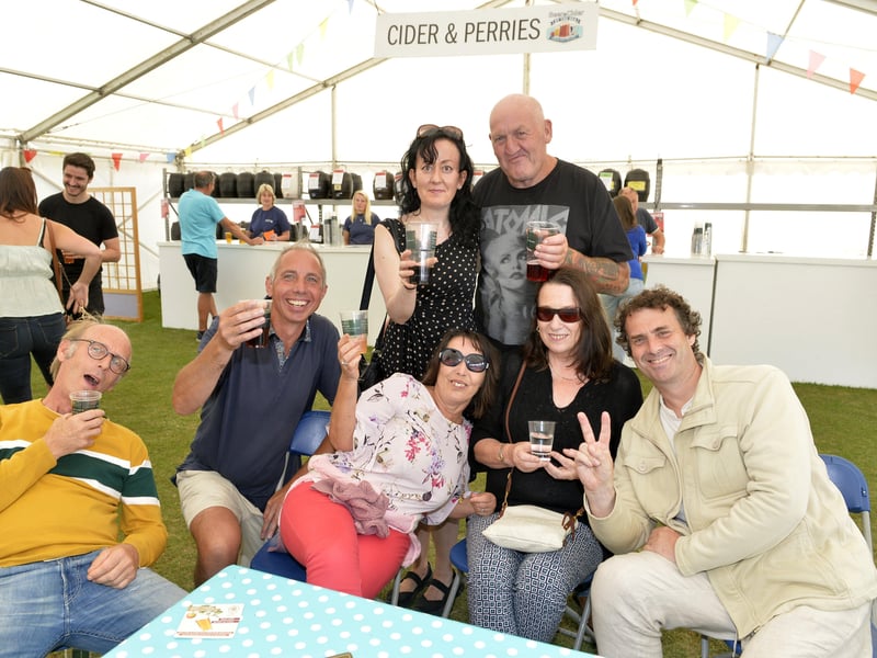 Festivalgoers having fun on the Western Lawns
