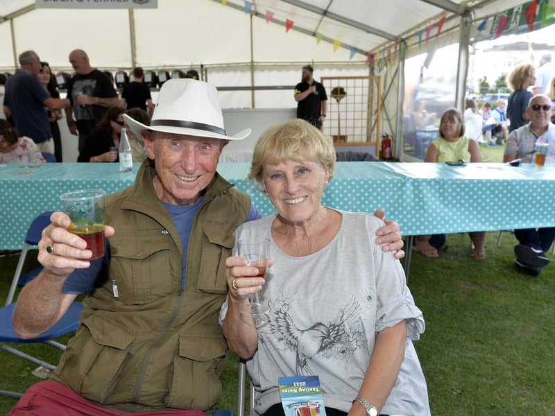 Beer and Cider by the Sea Festival, Eastbourne 2021 (Pic by Jon Rigby) SUS-210823-110631008