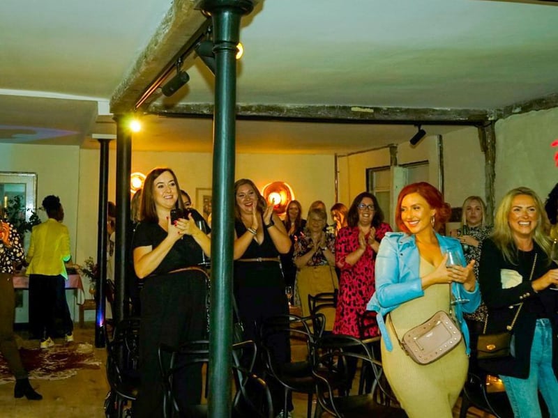 People all smiles at the event