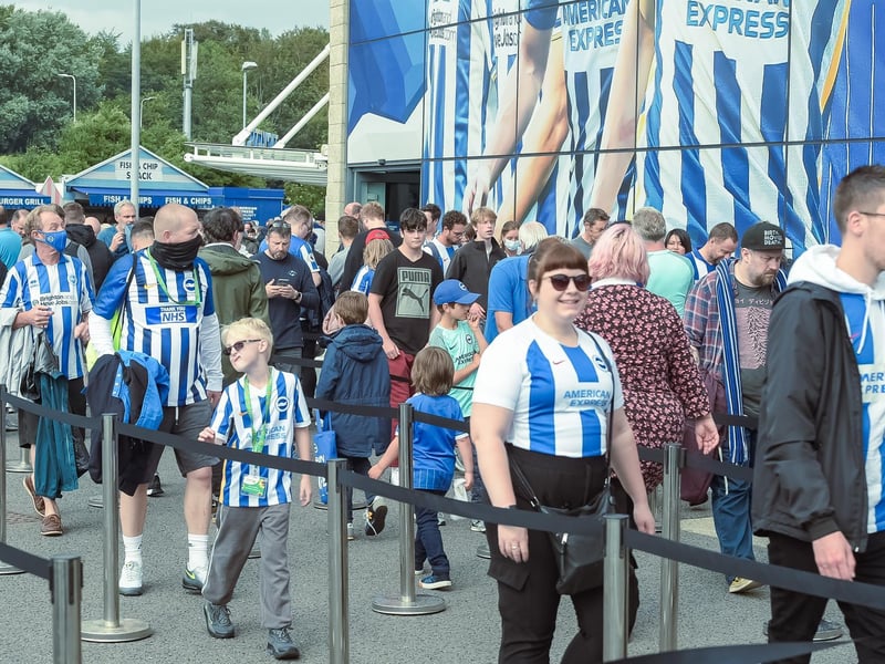 Brighton fans were in good voice at the Amex Stadium against Watford: Picture Phil Westlake.