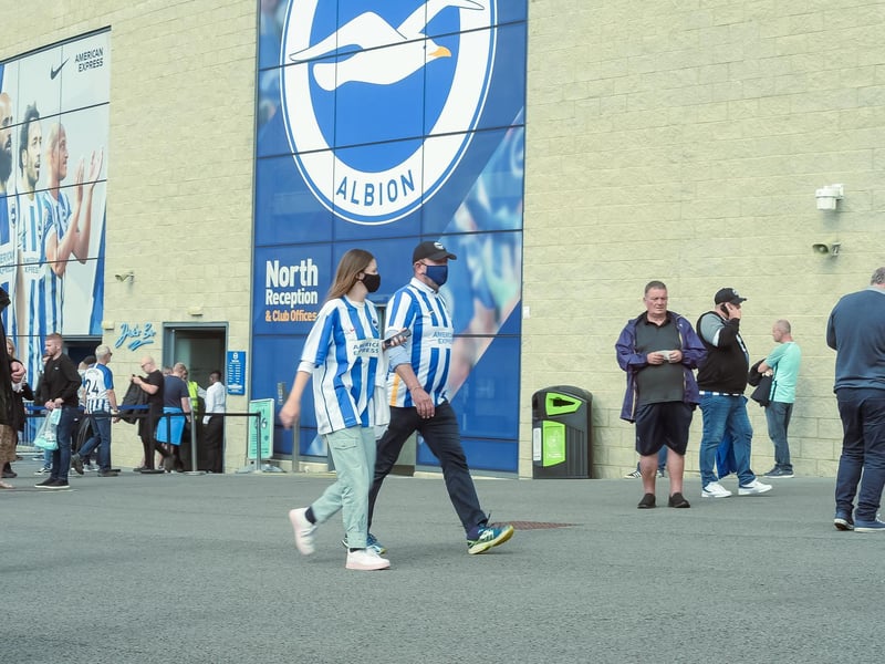 Brighton fans were in good voice at the Amex Stadium against Watford: Picture Phil Westlake.
