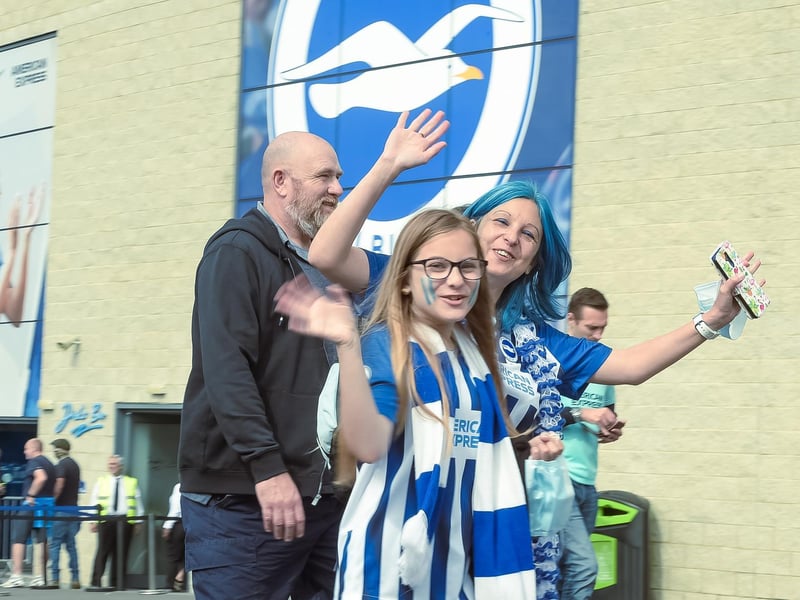 Brighton fans were in good voice at the Amex Stadium against Watford: Picture Phil Westlake.