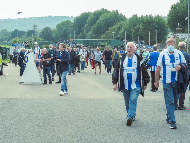 Brighton fans were in good voice at the Amex Stadium against Watford: Picture Phil Westlake.
