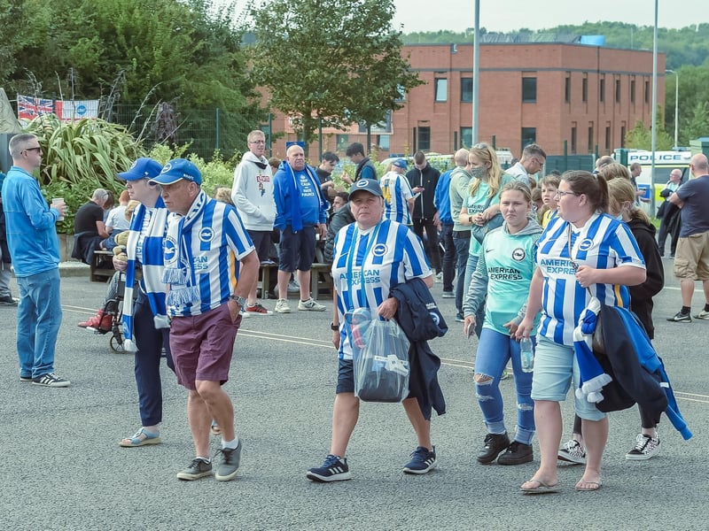 Brighton fans were in good voice at the Amex Stadium against Watford: Picture Phil Westlake.