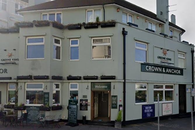 The Crown and Anchor in Marine Parade Road, Eastbourne has 4.3 out of five stars from 1,495 reviews on Google. Photo: Google