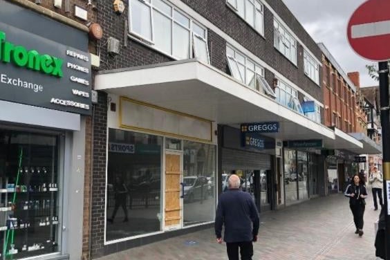 The empty unit in Abington Street sits next to Greggs. Its price is available on application.