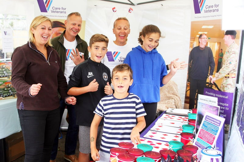 Fun on the Care for Veterans stall at the Arundel Festival in 2018. Picture: Derek Martin DM1883632a