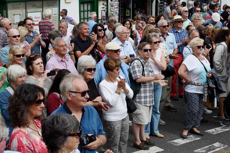 The crowd enjoying Arundel Festival launch day in 2014. Picture: Liz Pearce LP160814