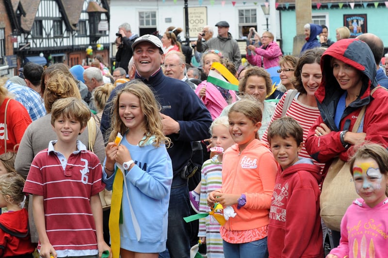 The crowd enjoying the opening day and parade at the 2013 Arundel Festival. Picture Liz Pearce L34171H13