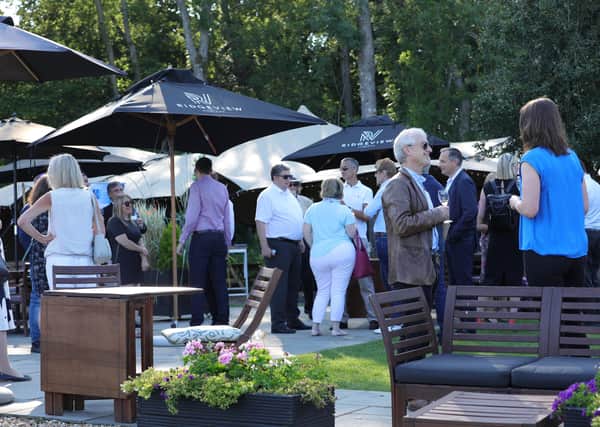 HHBA members mingle at the Summer Drinks at Ridgeview Wine Estate event on Wednesday (August 25). Picture: Dan Ford, StoryScreen.