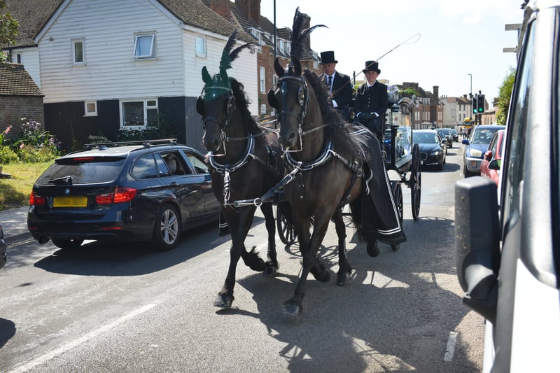 The funeral of Gary Cornelius in Hastings Old Town, 27/8/21 SUS-210827-134629001